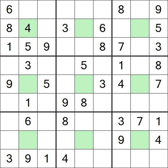 Center Dot Sudoku - Medium