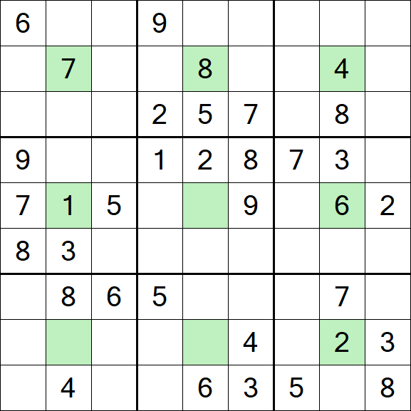 Center Dot Sudoku - Medium