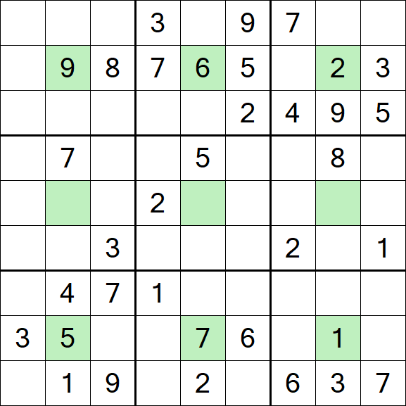 Center Dot Sudoku - Mittel