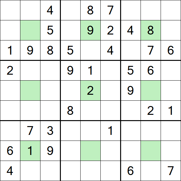 Center Dot Sudoku - Mittel