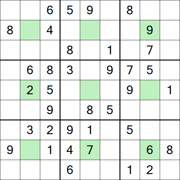Center Dot Sudoku - Mittel
