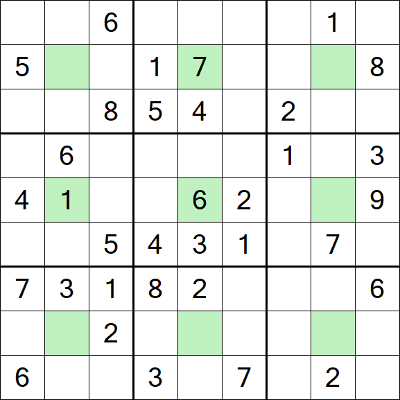 Center Dot Sudoku - Mittel