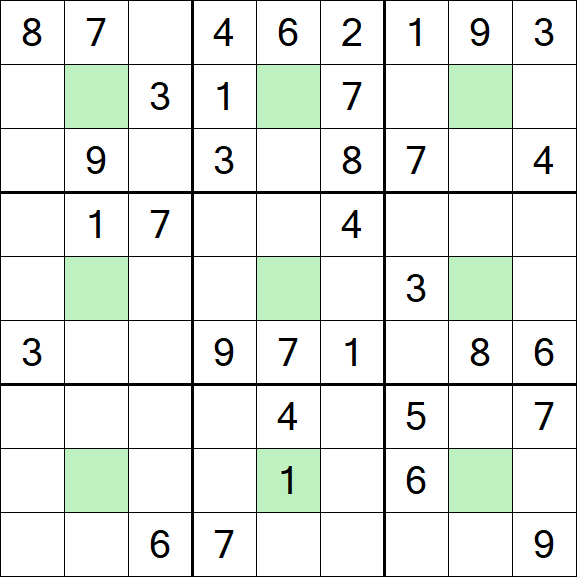 Center Dot Sudoku - Mittel