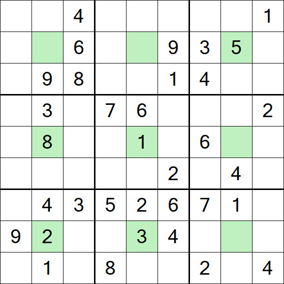 Center Dot Sudoku - Mittel