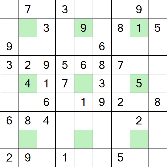 Center Dot Sudoku - Mittel