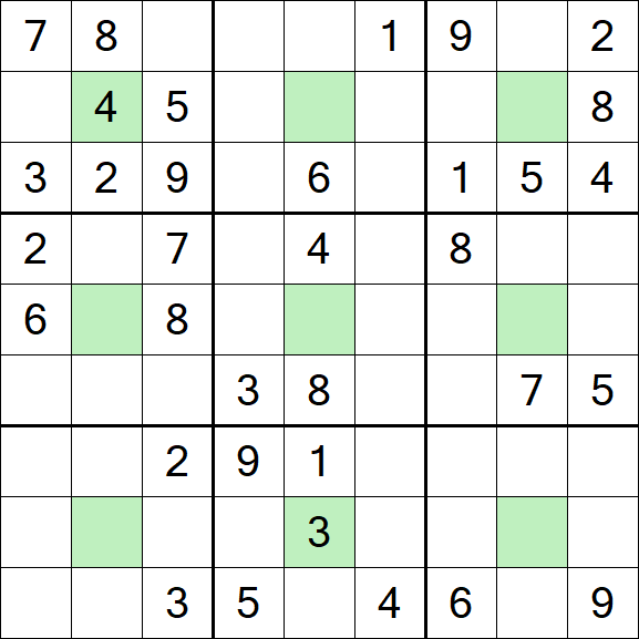Center Dot Sudoku - Mittel