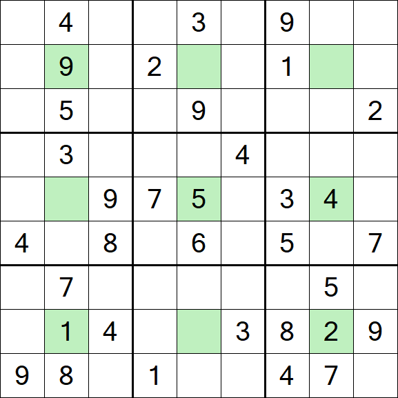 Center Dot Sudoku - Medio