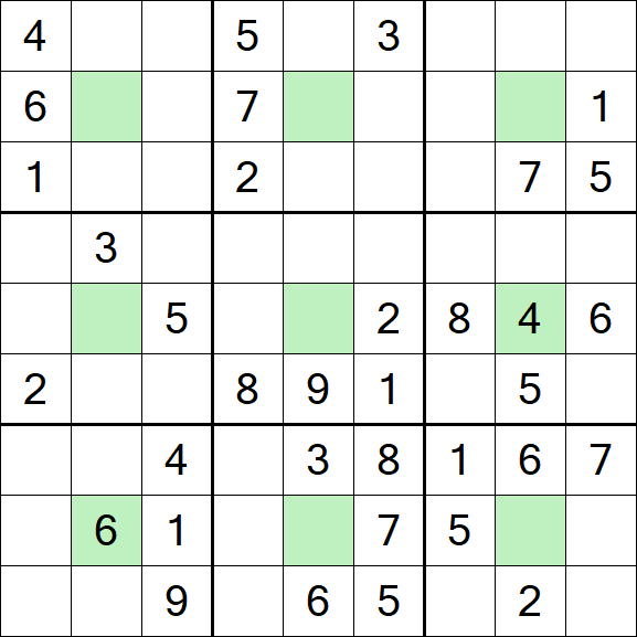 Center Dot Sudoku - Medio