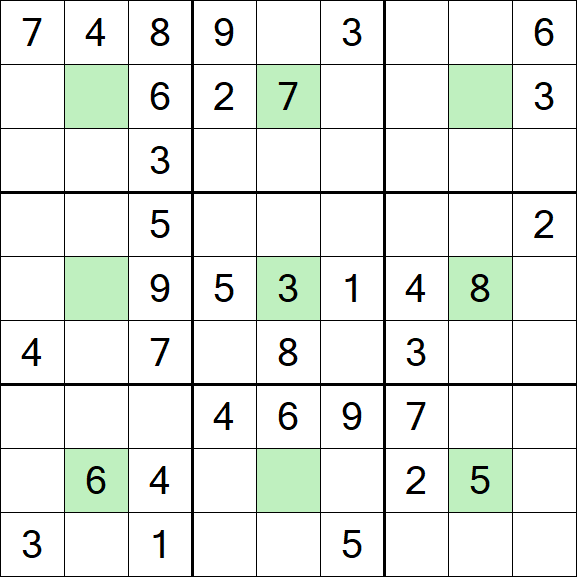 Center Dot Sudoku - Medio