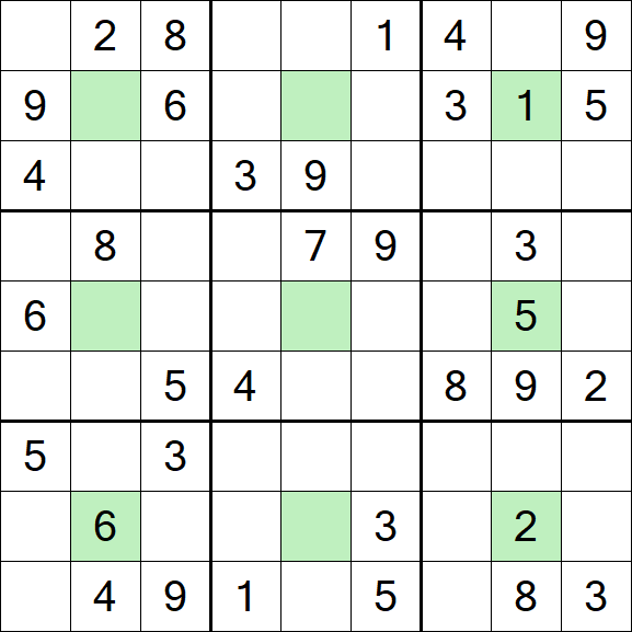 Center Dot Sudoku - Medio