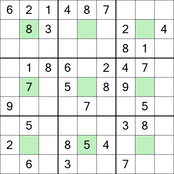 Center Dot Sudoku - Medio