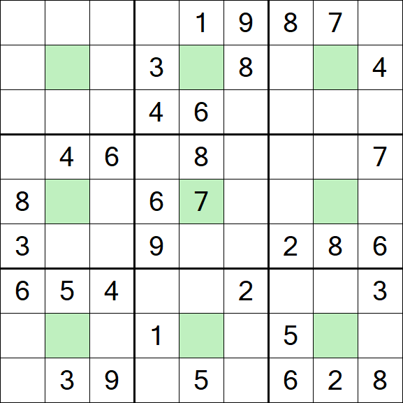 Center Dot Sudoku - Medio