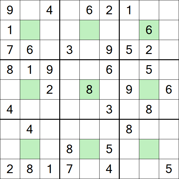 Center Dot Sudoku - Medio