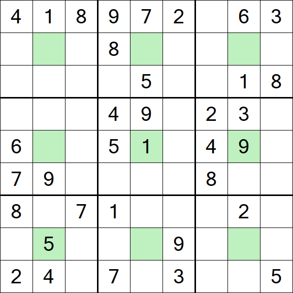 Center Dot Sudoku - Medio