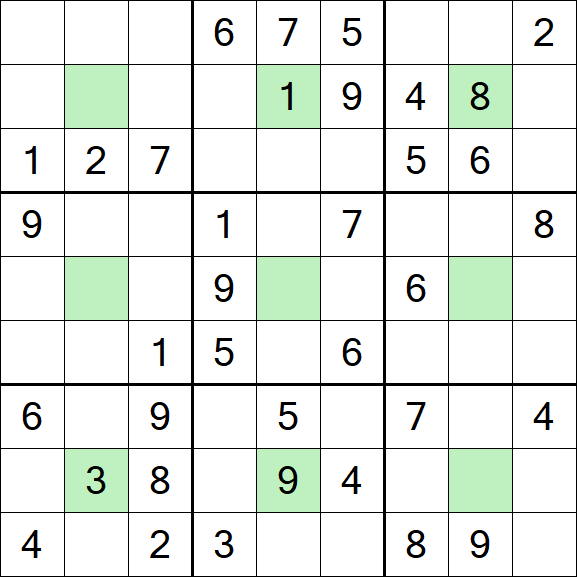 Center Dot Sudoku - Medio