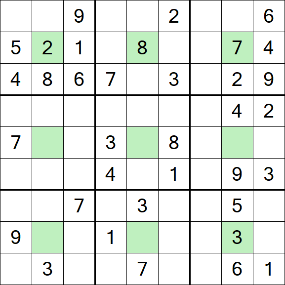 Center Dot Sudoku - Medio