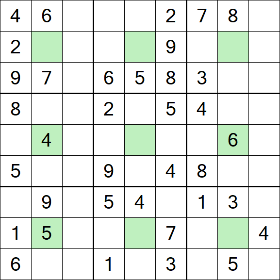 Center Dot Sudoku - Medio