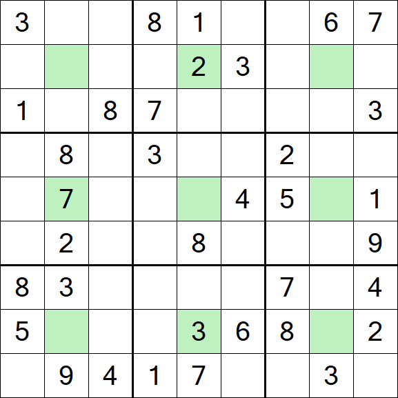 Center Dot Sudoku - Medio