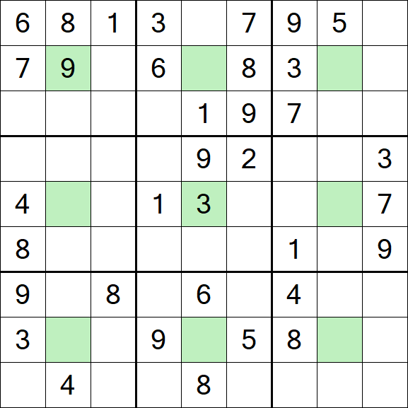 Center Dot Sudoku - Medio