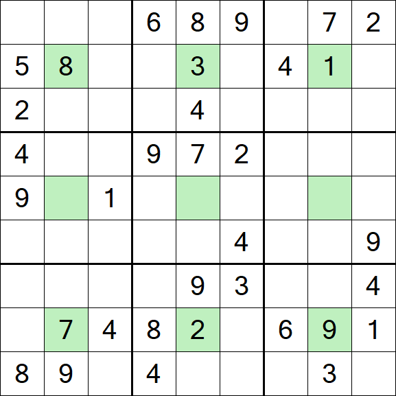 Center Dot Sudoku - Mittel