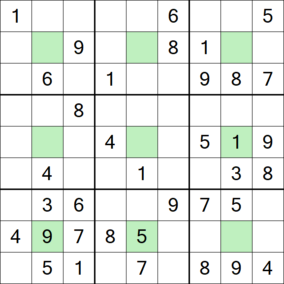 Center Dot Sudoku - Medio