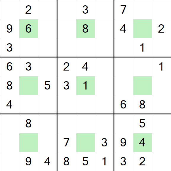 Center Dot Sudoku - Medio
