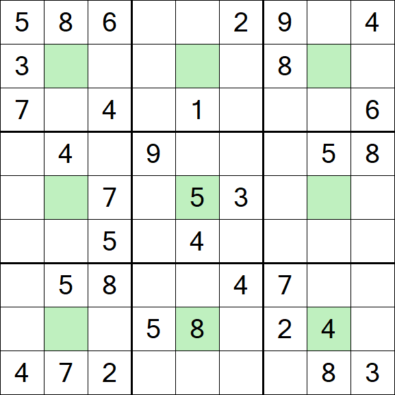 Center Dot Sudoku - Medio