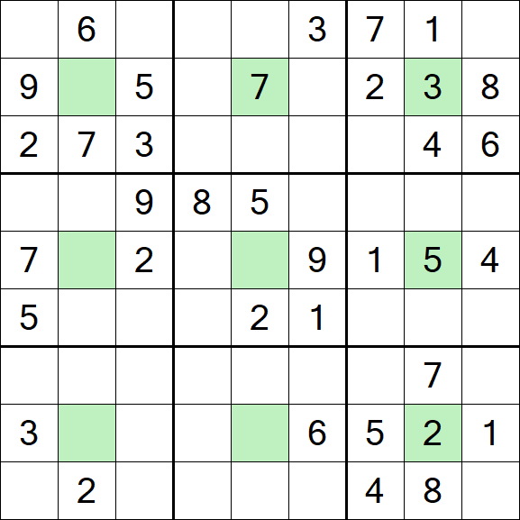 Center Dot Sudoku - Medio