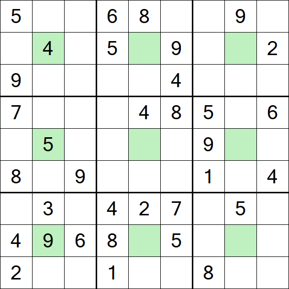Center Dot Sudoku - Medio