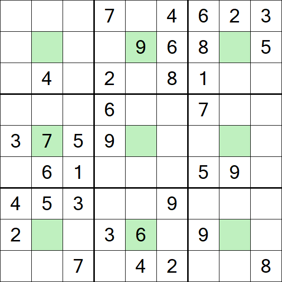 Center Dot Sudoku - Medium