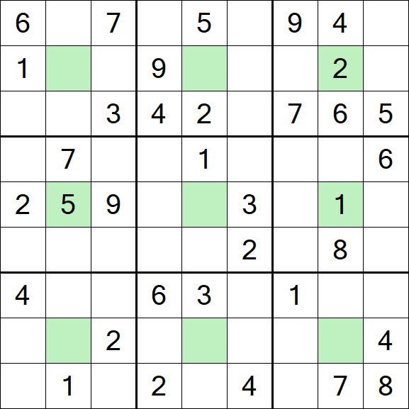 Center Dot Sudoku - Medium