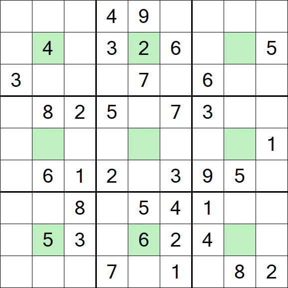 Center Dot Sudoku - Medium