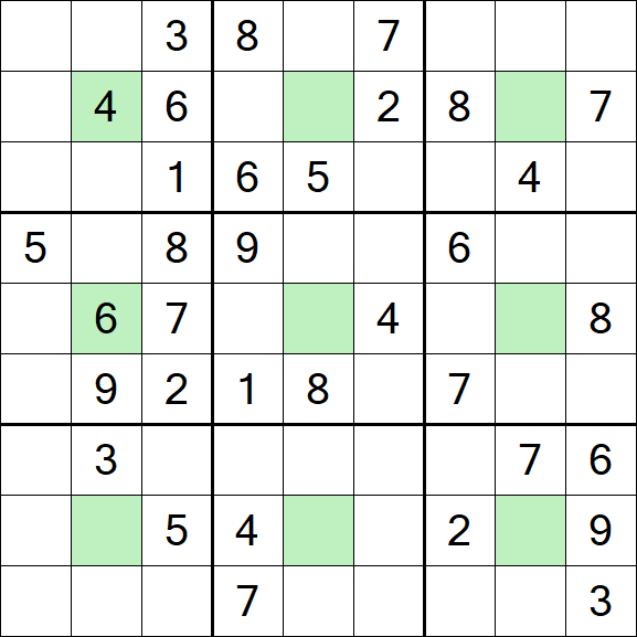 Center Dot Sudoku - Medium