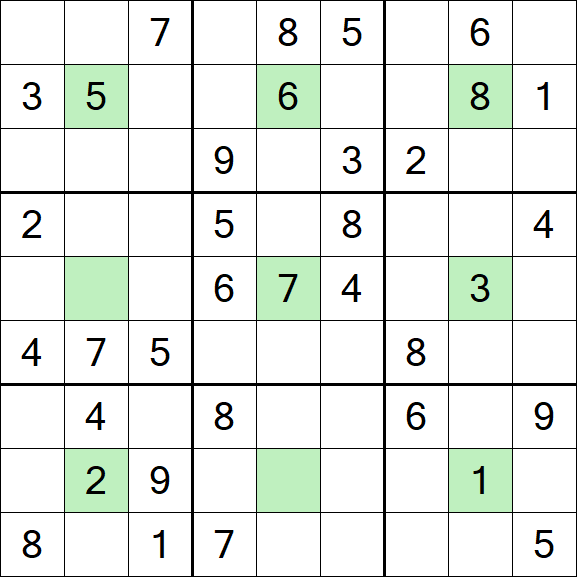 Center Dot Sudoku - Medium