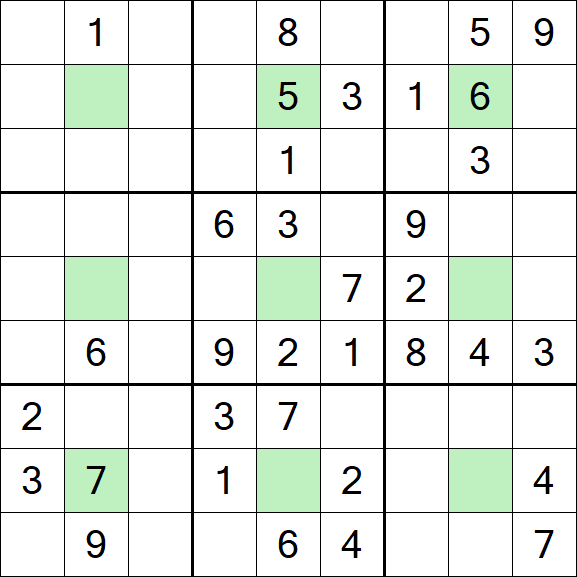 Center Dot Sudoku - Mittel