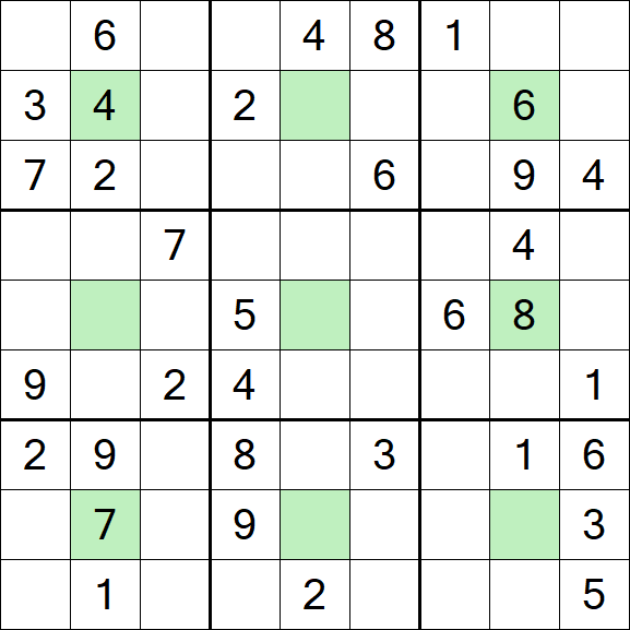 Center Dot Sudoku - Mittel