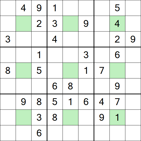 Center Dot Sudoku - Médio