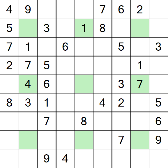 Center Dot Sudoku - Médio