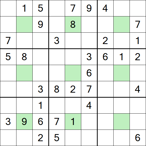 Center Dot Sudoku - Medium