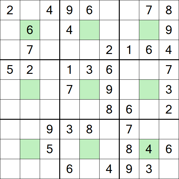 Center Dot Sudoku - Medium