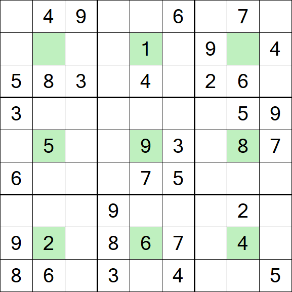 Center Dot Sudoku - Medium