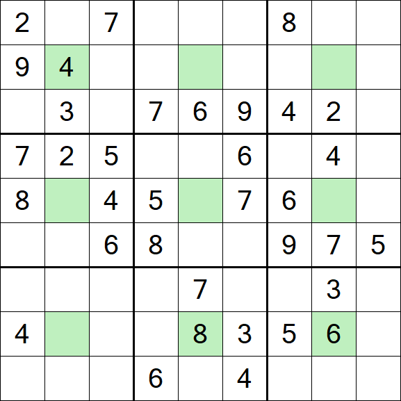 Center Dot Sudoku - Medium