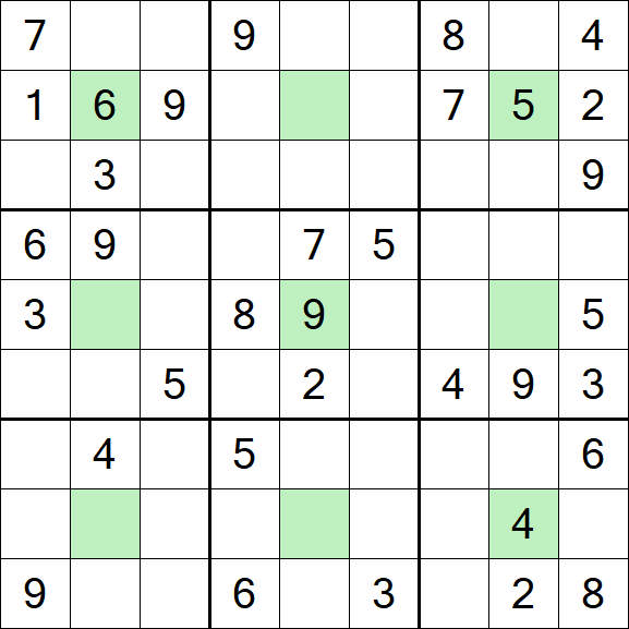 Center Dot Sudoku - Medium