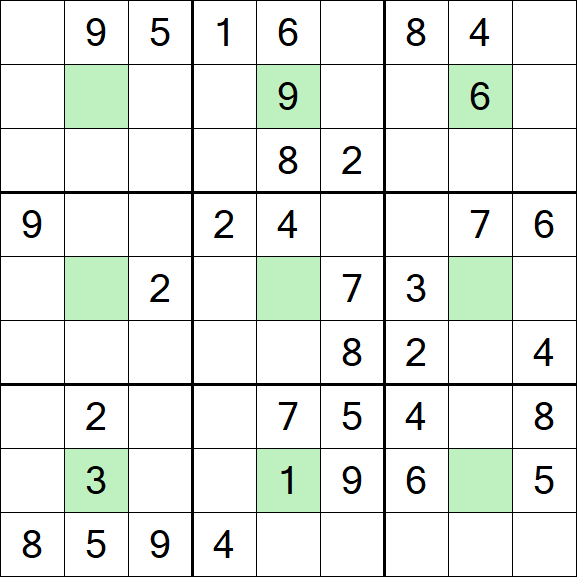 Center Dot Sudoku - Medium