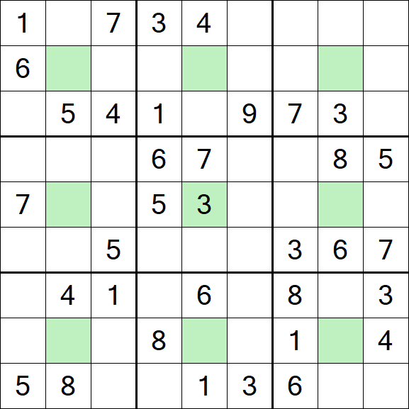Center Dot Sudoku - Medium