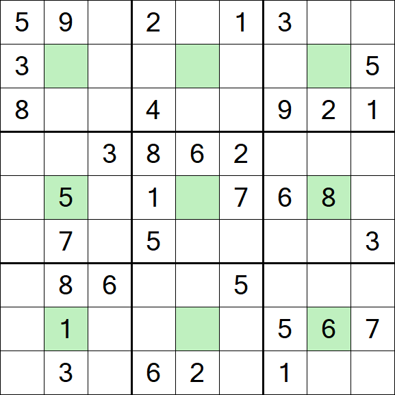 Center Dot Sudoku - Medium