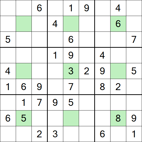 Center Dot Sudoku - Medium