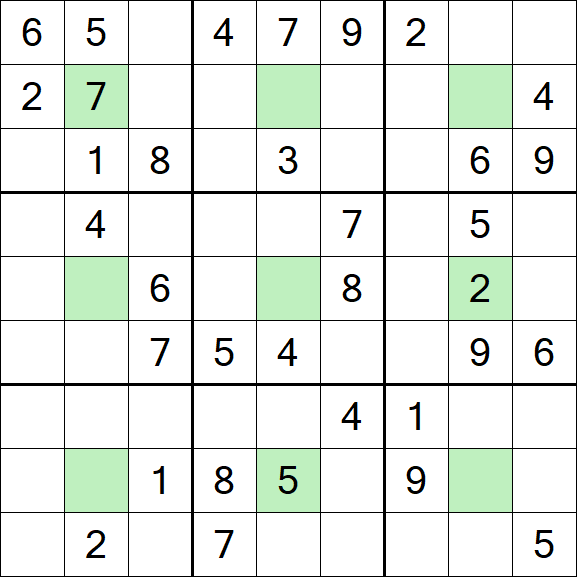 Center Dot Sudoku - Medium