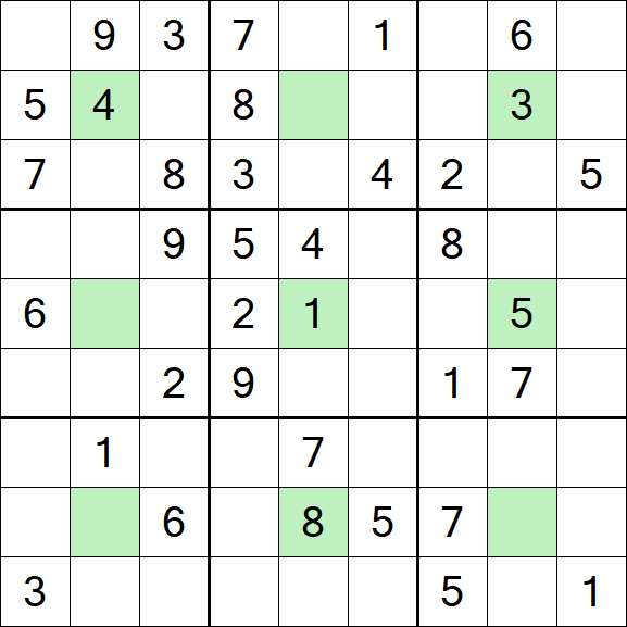 Center Dot Sudoku - Medium