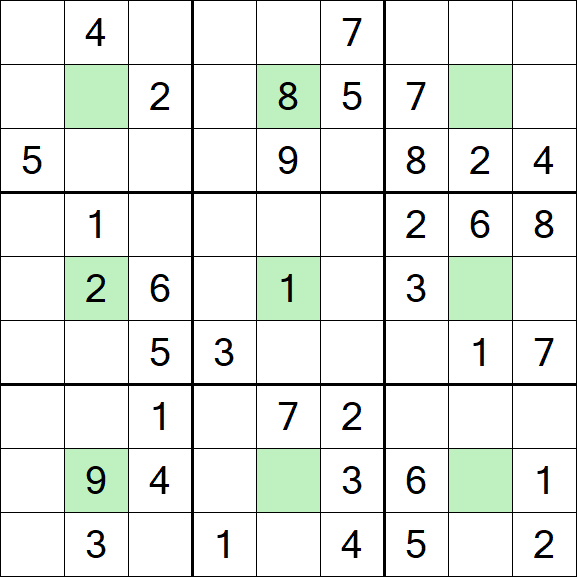 Center Dot Sudoku - Medium